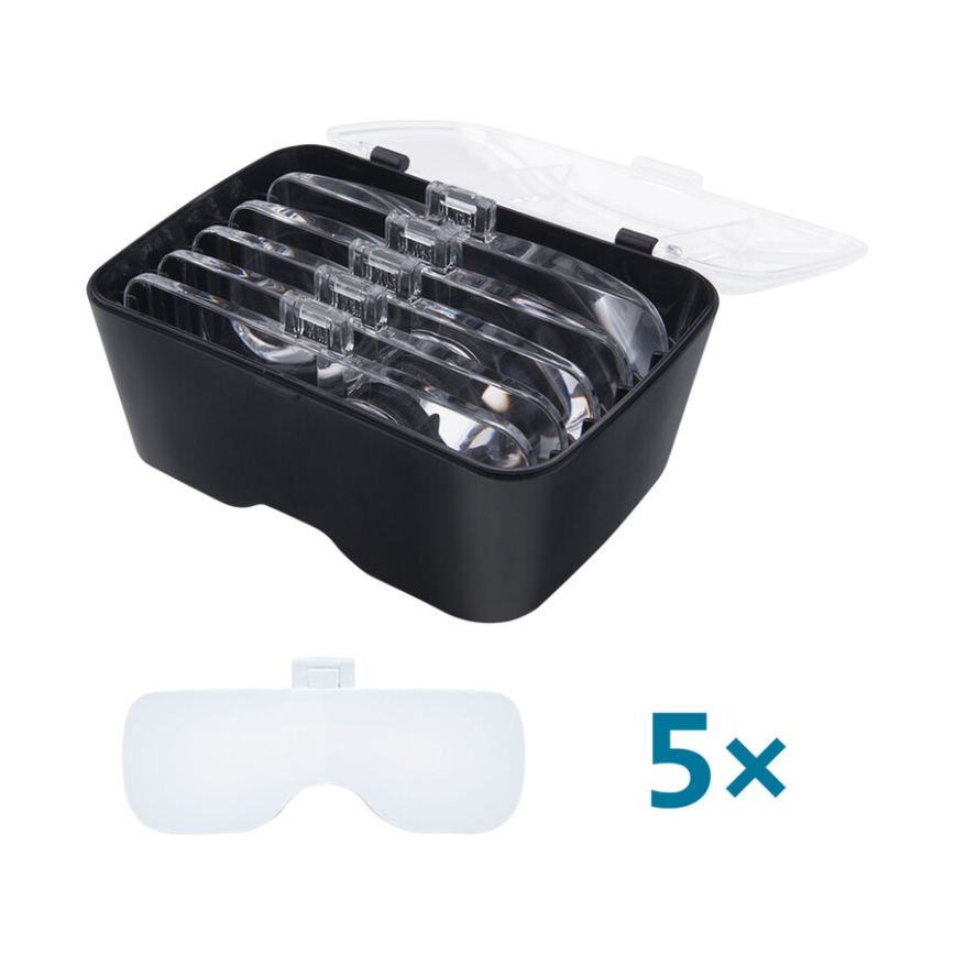 Extol - Ladattavat lasit suurennuslasilla ja LED-valaistuksella/300 mAh