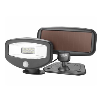 Extol - LED aurinkokäyttöinen heijastin anturilla LED/500 mAh/3,7V IPX4