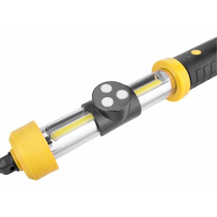 Extol - LED ladattava kannettava lamppu LED/2000 mAh/3,6V musta/keltainen