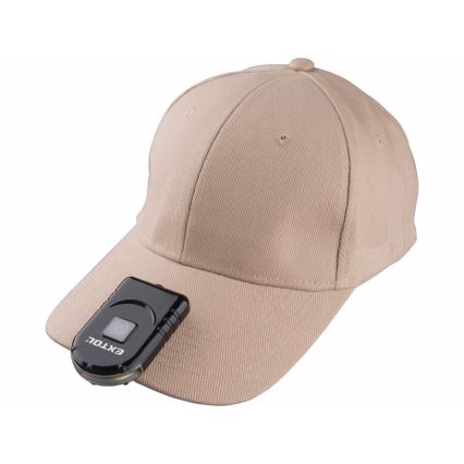 Extol - LED ladattava otsalamppu klipsillä LED/500 mAh