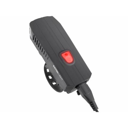 Extol - LED ladattava pyöräilyvalaisin sireenillä LED/5W/1200 mAh/3,7V IPX4