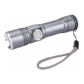 Extol - LED ladattava taskulamppu LED/2000 mAh/3,7V mattakromi