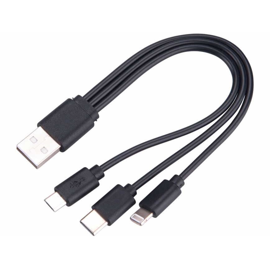 Extol - LED himmennettävä ladattava taskulamppu powerbankilla LED/60W/10000 mAh 8000 lm IPX4 musta