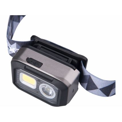 Extol - LED-otsalamppu sensorilla LED/1000 mAh/3,7V/3xAAA IPX4