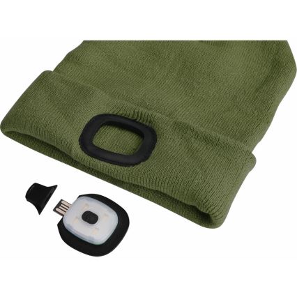 Extol - Pipo otsavalolla ja USB-ladattavalla 300 mAh akulla, vihreä, koko UNI