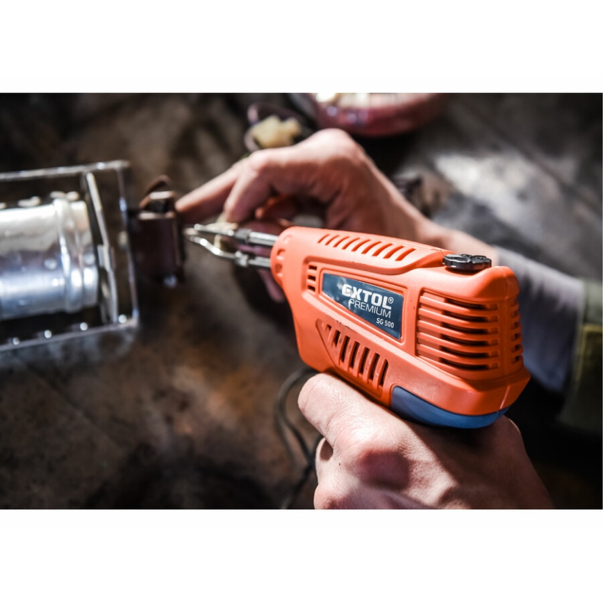 Extol Premium - Juotospistooli lämpötilasäädöllä 200W/230V