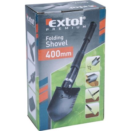 Extol Premium - Kokoontaittuva pieni lapio kuokalla 40 cm