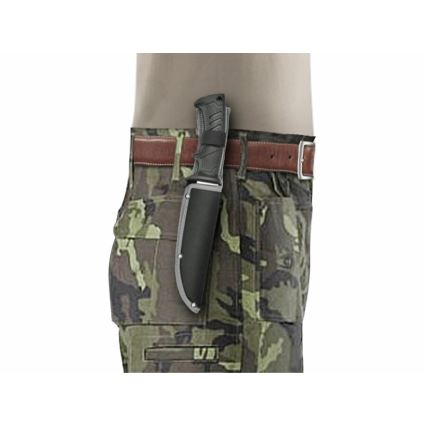 Extol Premium - Metsästysveitsi musta/ruostumaton 14,5 cm