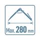 Extol Premium - Piirustus/pistekompassipari 0-280 mm