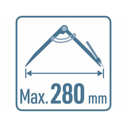 Extol Premium - Piirustus/pistekompassipari 0-280 mm