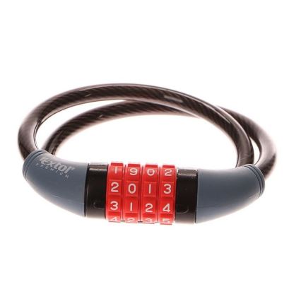 Extol Premium - Pyörän lukko 10x650 mm ja nelinumeroisella koodilla