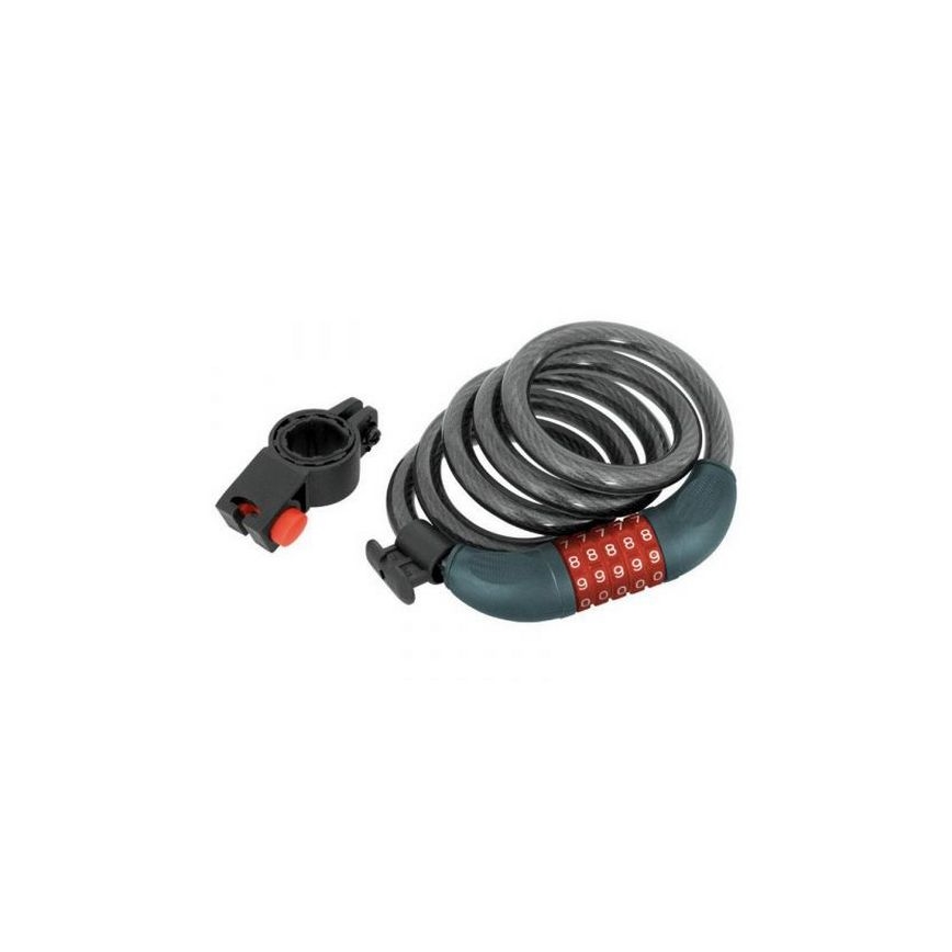 Extol Premium - Pyörän lukko 12x1200 mm ja nelinumeroisella koodilla