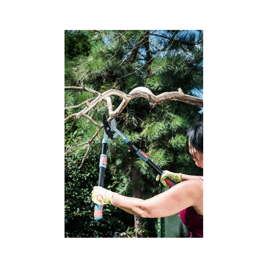 Extol Premium - Teleskooppivälitteiset alasinsakset oksille 670-940 mm