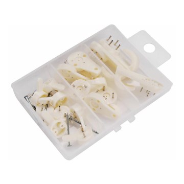 Extol - Setti yleiskäyttöisiä muovikoukkuja 16 kpl