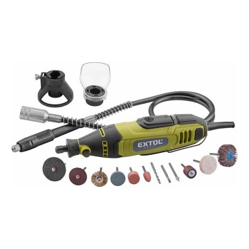 Extol - Suorahiomakone joustavalla akselilla 135W/230V