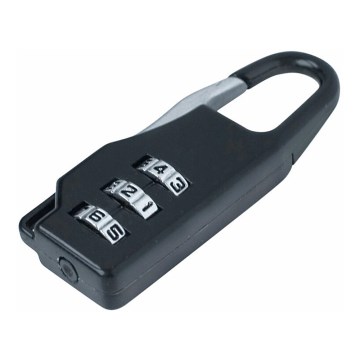 Extol - Yhdistelmälukko kolminumeroisella koodilla 21,5x60 mm musta