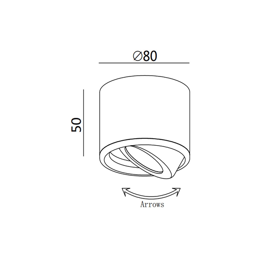 Fabas 3430/71/102 - LED-kohdevalaisin ANZIO 1xLED/6W/230V