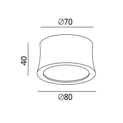 Fabas 3440/71/102 - LED-kohdevalaisin PONZA LED/7W/230V
