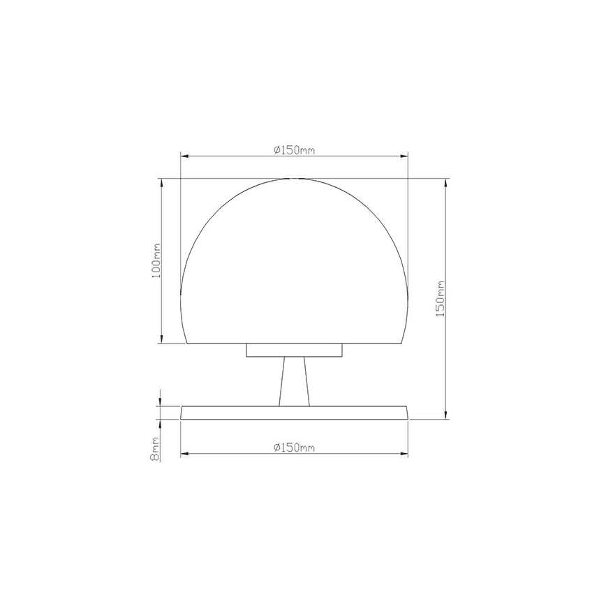 Fabas 3570-30-138 - Himmennettävä LED-pöytävalaisin MORGANA 1XG9/3W/230V