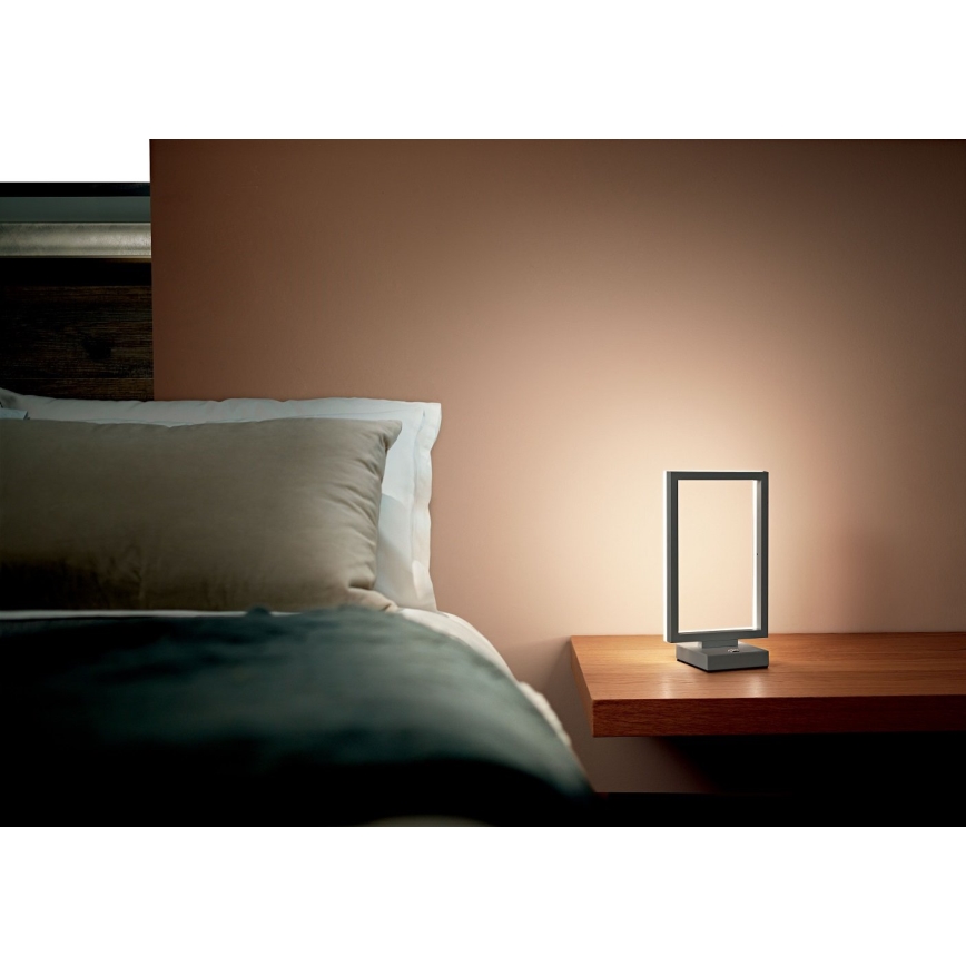 Fabas Luce 3394-30-282 - Himmennettävä LED-pöytävalaisin BARD LED/15W/230V antrasiitti