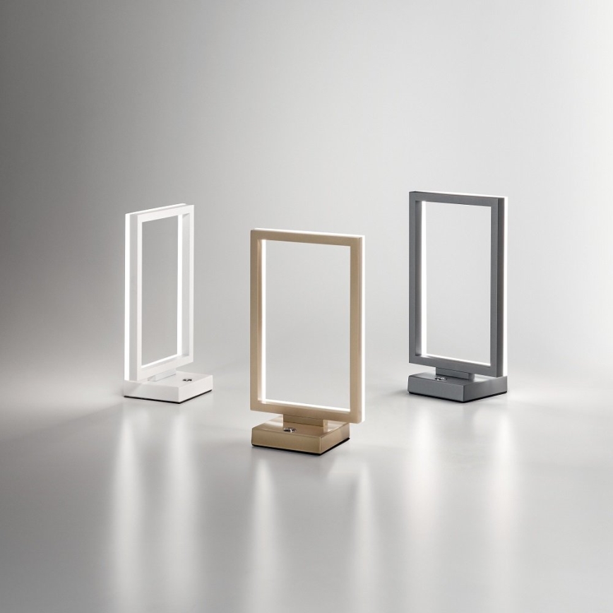 Fabas Luce 3394-30-282 - Himmennettävä LED-pöytävalaisin BARD LED/15W/230V antrasiitti