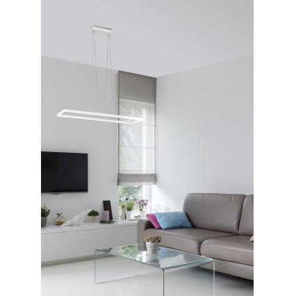 Fabas Luce 3394-43-102 - Himmennettävä LED-kattokruunu johdossa BARD LED/52W/230V 4000K valkoinen