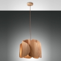 Fabas Luce 3672-40-132 - Kattokruunu johdossa PEVERO 1xE27/40W/230V puu