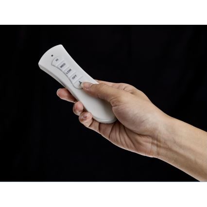 FANAWAY 212982 - Kattotuuletin EVORA 2xE27/20W/230V kiiltävä kromi + kauko-ohjaus