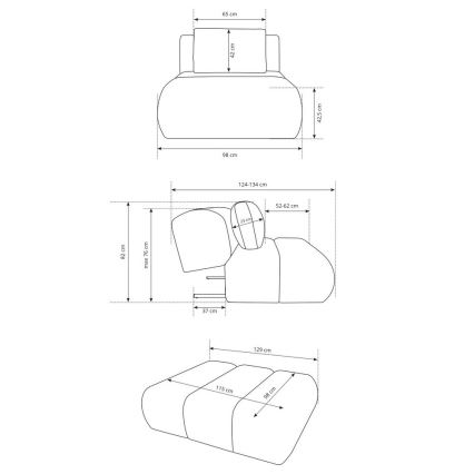 FANO-nojatuoli kermanvärinen