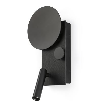 FARO 20058 - Säädettävä LED-seinävalaisin KLEE LED/10W/230V + LED/3W oikea