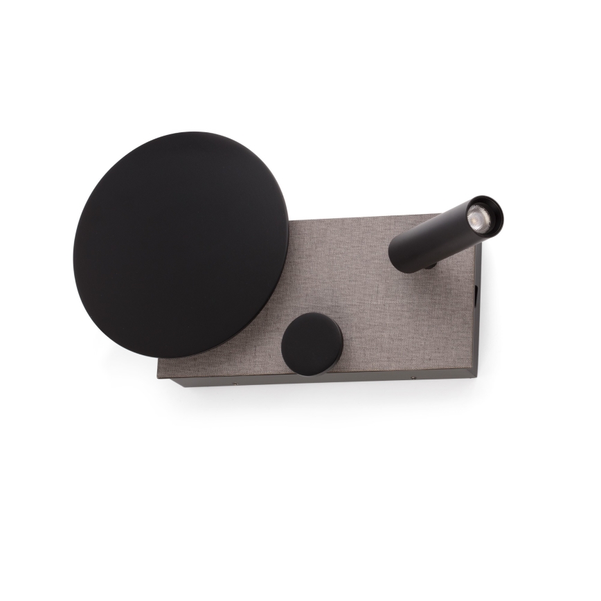 FARO 20066 - LED Himmenntettäv pieni seinä lamppu KLEE LED/10W/230V + LED/3W vasen