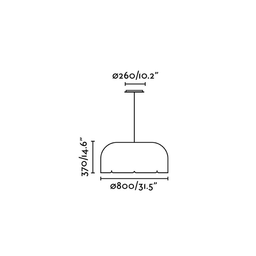 Faro 20104 - LED-kattokruunu johdossa MUTE LED/24W/230V halkaisija 80 cm 4000K