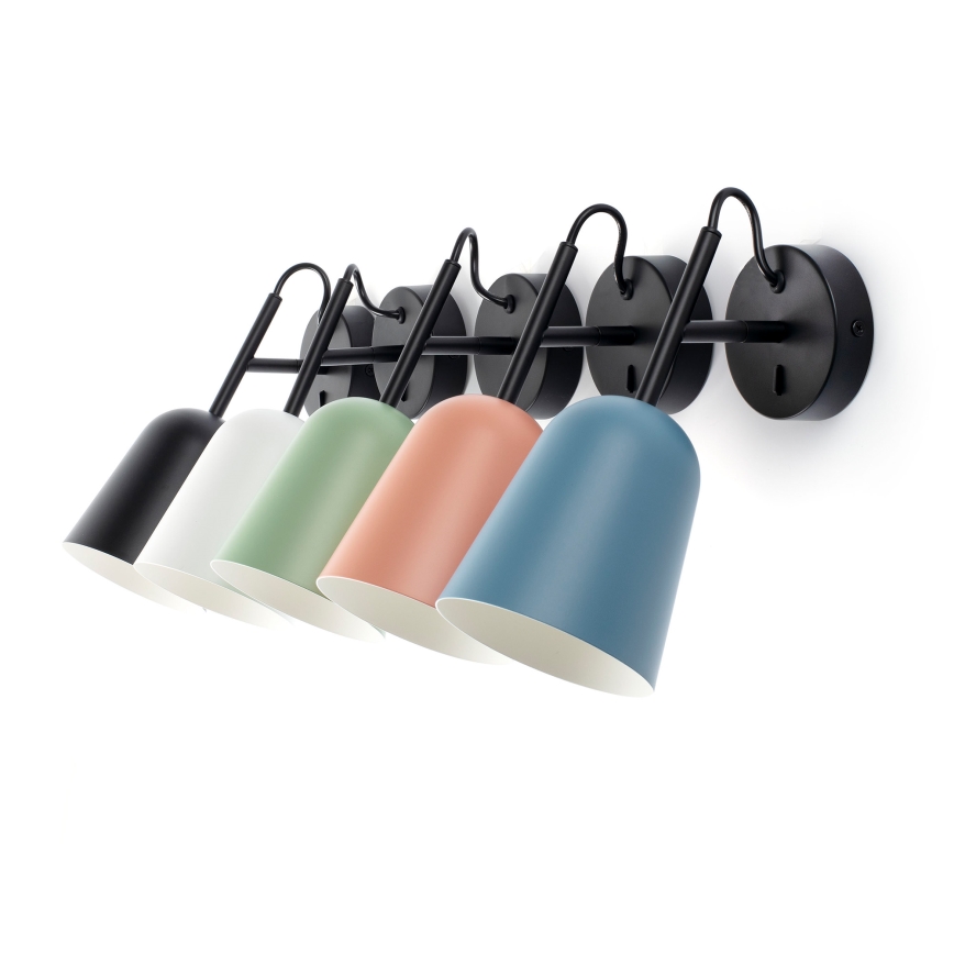 FARO 28258 - Seinävalaisin STUDIO 1xE14/8W/230V valkoinen/musta