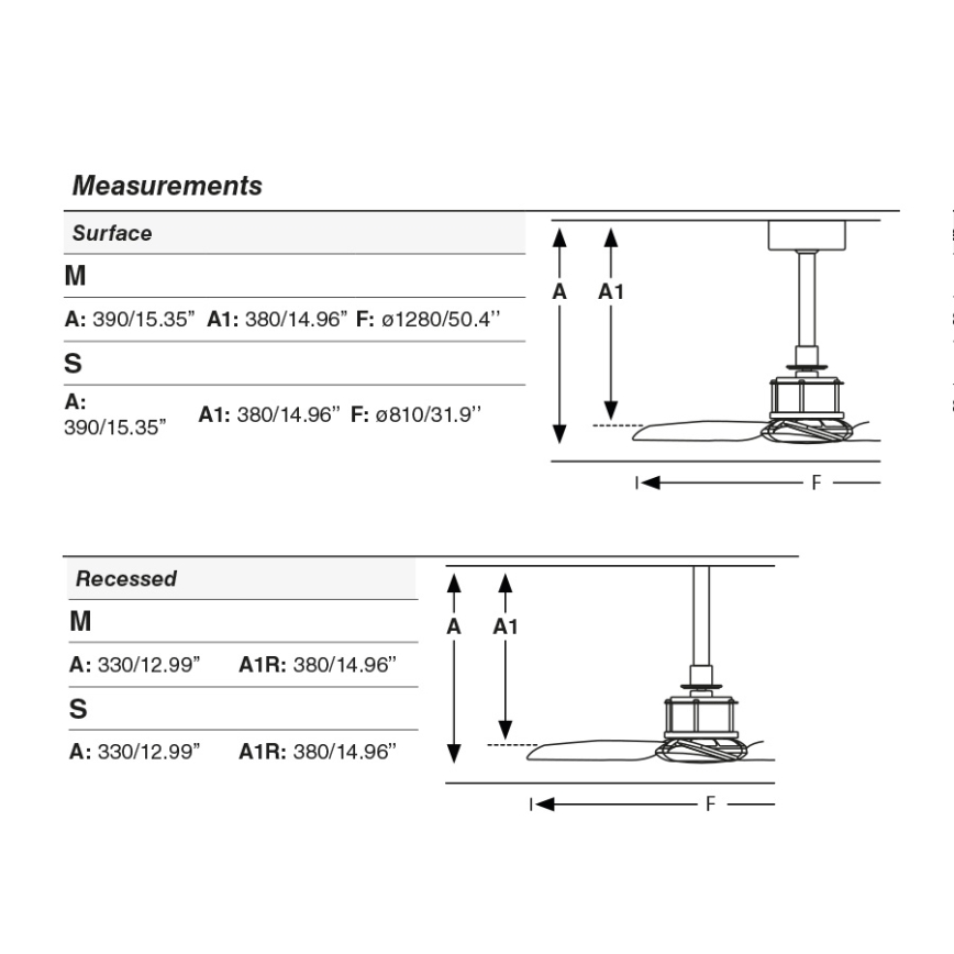 FARO 33424WT - Kattotuuletin JUST FAN S, Ø 81 cm, musta, Wi‑Fi Tuya + kaukosäädin