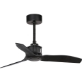 FARO 33424WT - Kattotuuletin JUST FAN S, Ø 81 cm, musta, Wi‑Fi Tuya + kaukosäädin