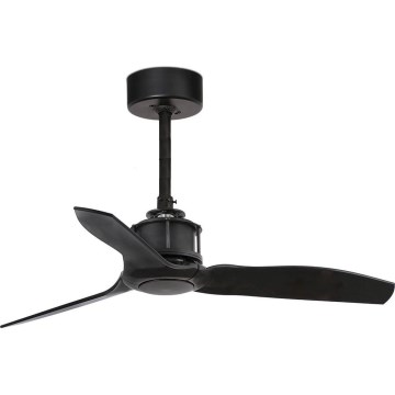 FARO 33424WT - Kattotuuletin JUST FAN S, Ø 81 cm, musta, Wi‑Fi Tuya + kaukosäädin