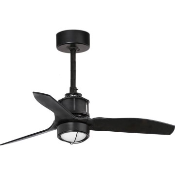 FARO 33424WT1N - LED himmennettävä kattotuuletin JUST FAN S LED/16W/230V halkaisija 81 cm musta Wi-Fi Tuya + kaukosäädin