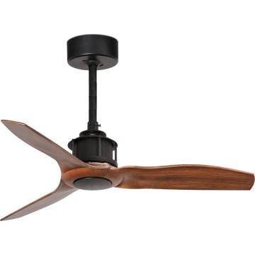 FARO 33425WT - Kattotuuletin JUST FAN S halkaisija 81 cm ruskea/musta Wi-Fi Tuya + kaukosäädin