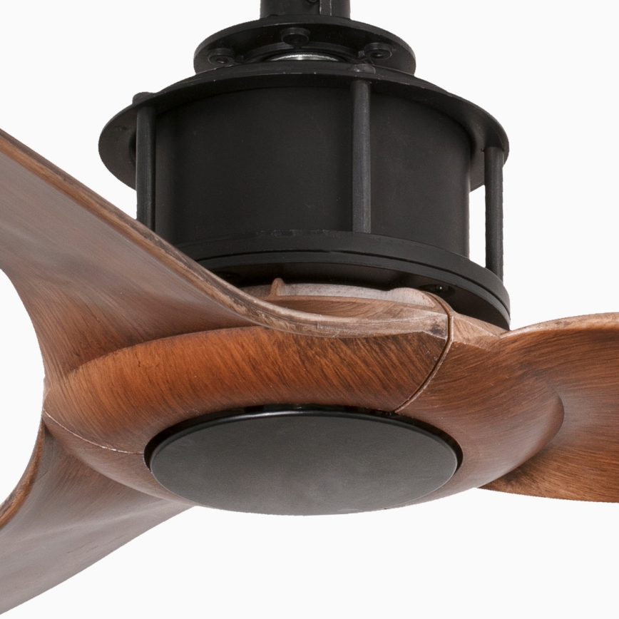 FARO 33425WT - Kattotuuletin JUST FAN S halkaisija 81 cm ruskea/musta Wi-Fi Tuya + kaukosäädin