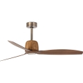 FARO 33436 - Kattotuuletin WEAVER M halkaisija 128 cm messinki/musta + kaukosäädin