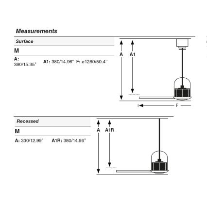 FARO 334361N - Himennettävä LED-kattotuuletin WEAVER M LED/16W/230V Ø 128 cm ruskea/messinki + kaukosäädin