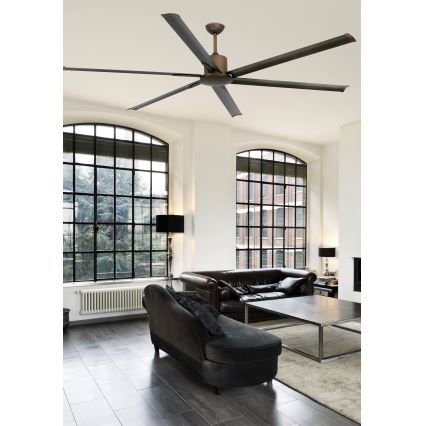 FARO 33462A - Kattotuuletin ANDROS XL ruskea + kaukosäädin