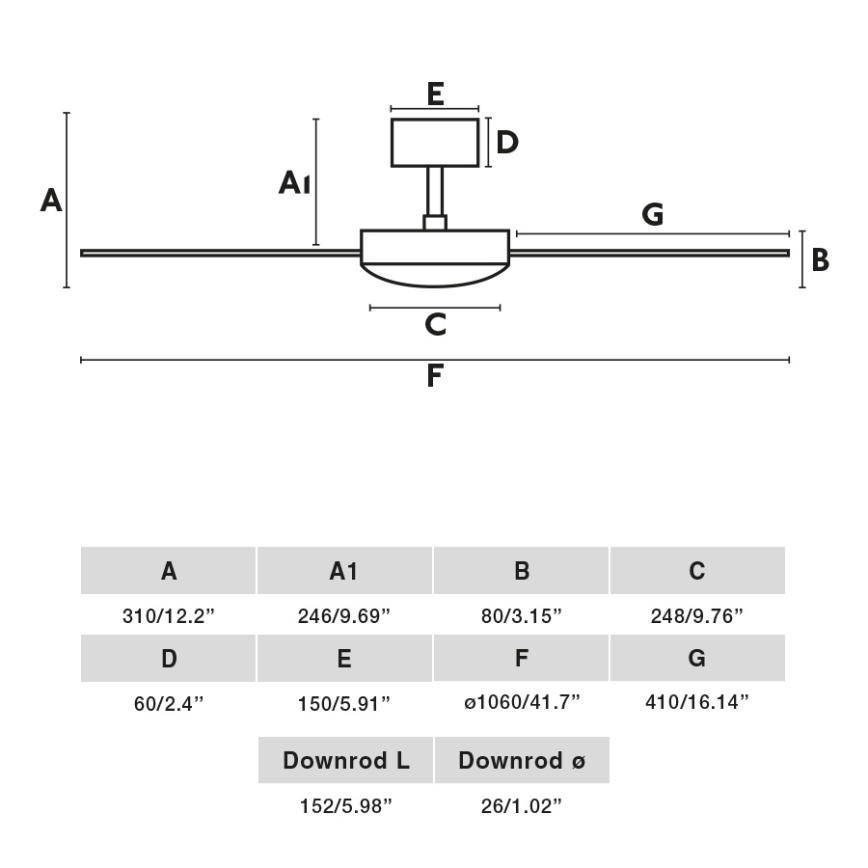 FARO 33603DC - Kattoilmaisin MINI MALLORCA Ruskea/valkoinen Ø 106 cm + kaukosäädin