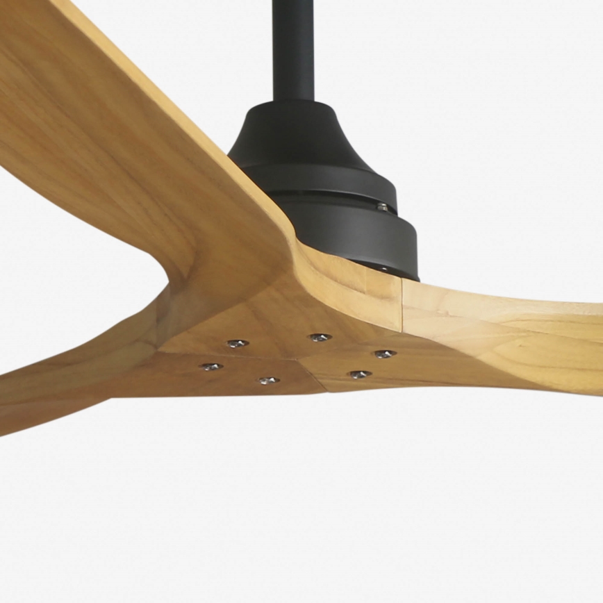 FARO 33718DC - Kattotuuletin ALO L puu/musta + kauko-ohjaus