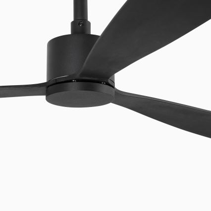FARO 33761WT - Kattotuuletin AMELIA L musta halkaisija 132 cm Wi-Fi Tuya + kauko-ohjaus