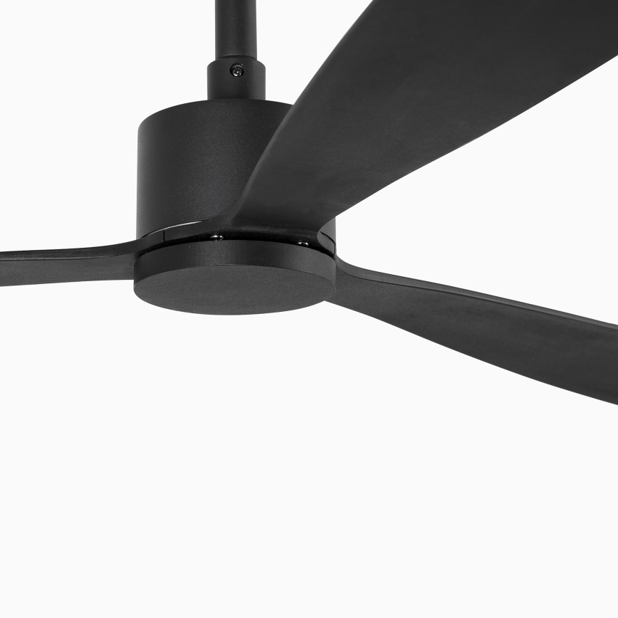 FARO 33761WT - Kattotuuletin AMELIA L musta halkaisija 132 cm Wi-Fi Tuya + kauko-ohjaus