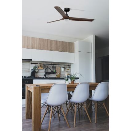 FARO 33809-1TW - LED-himmennettävä kattotuuletin HEYWOOD LED/10W/230V 2700/3000/4000K halkaisija 132 cm + kaukosäädin