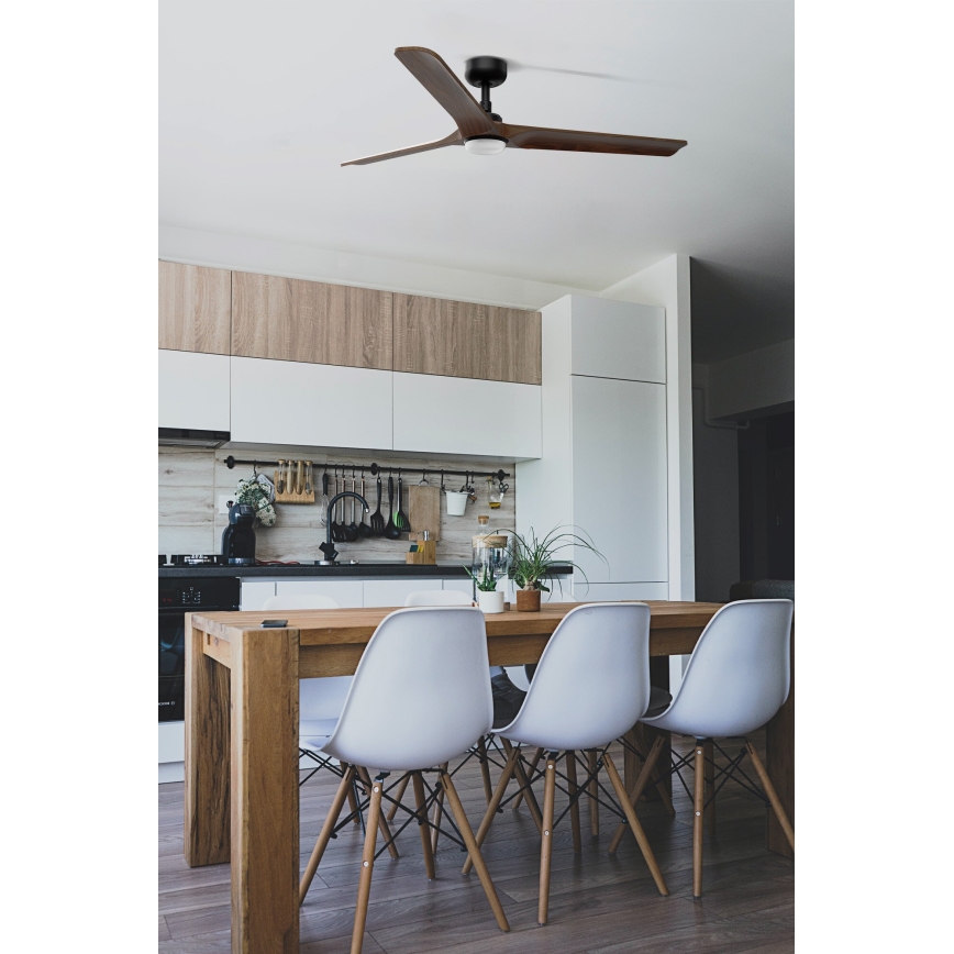 FARO 33809-1TW - LED-himmennettävä kattotuuletin HEYWOOD LED/10W/230V 2700/3000/4000K halkaisija 132 cm + kaukosäädin