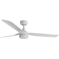 FARO 33814WT-20 - LED-himmennettävä kattotuuletin PUNT M LED/18W/230V 2700/3000/4000K valkoinen halkaisija 132 cm Wi-Fi Tuya + kaukosäädin