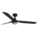 FARO 33815WT-21 - himmennettävä LED-kattotuuletin PUNT M LED/18W/230V 2700/3000/4000K musta, halkaisija 132 cm, Wi‑Fi Tuya + kaukosäädin
